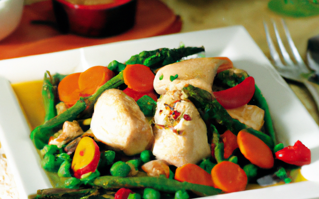 Poulet aux légumes