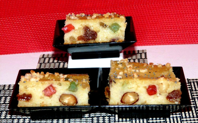 Petits carrés de semoule