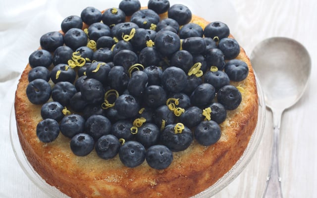 Gâteaux à la ricotta, citron et myrtilles