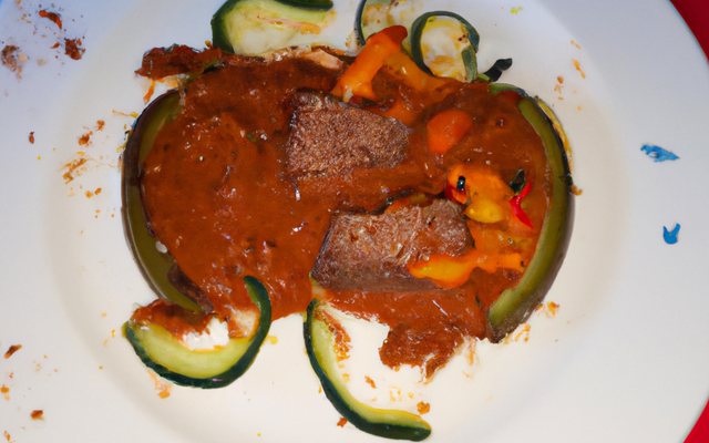 Filet de bœuf paprika, coco et concombre