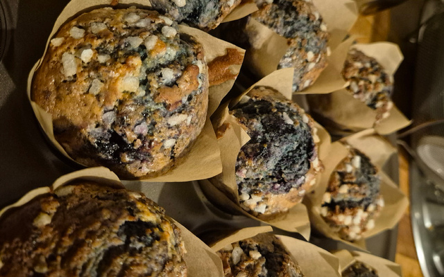 Muffins myrtilles-framboises