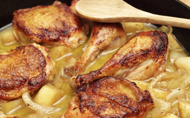 Pintade aux pommes