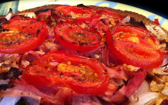 Tortizza jambon tomate chèvre !