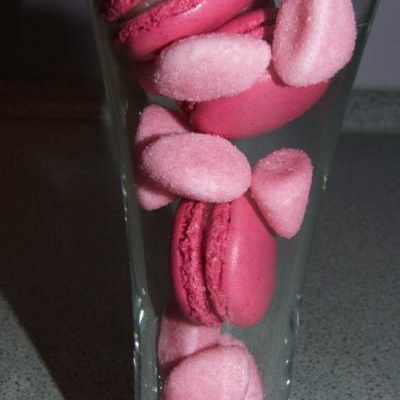 Macarons originaux fraise tagada