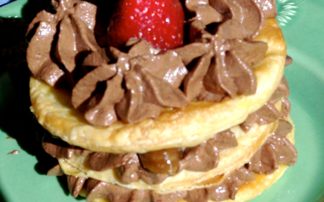 Mille-Feuille chocolat, fraises & figues