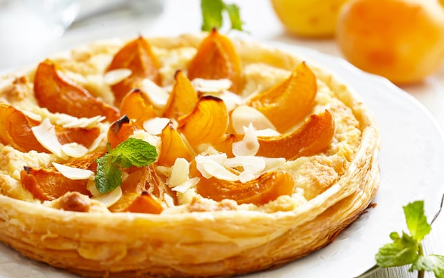 Tarte amandes et abricots
