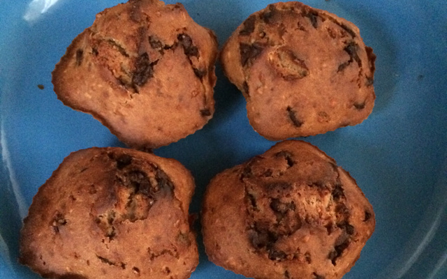 Muffins chocolat & pralin sans beurre
