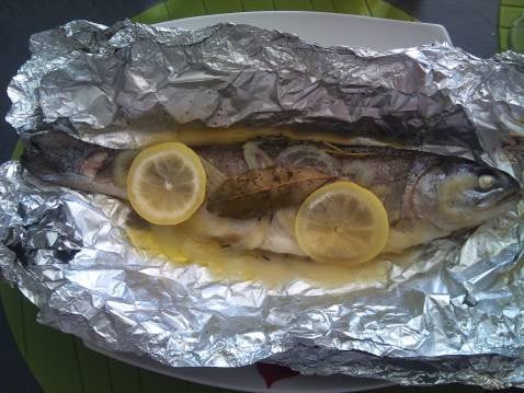 Truite en papillote au barbecue ou au four