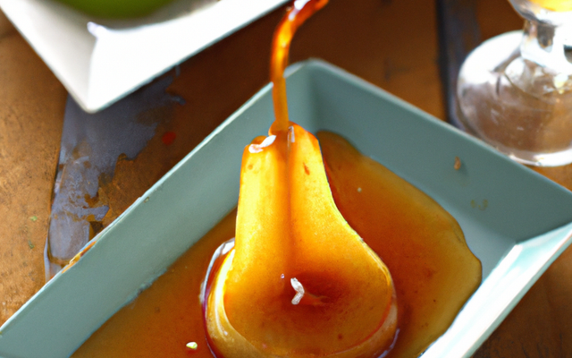 Poire au caramel au Vouvray