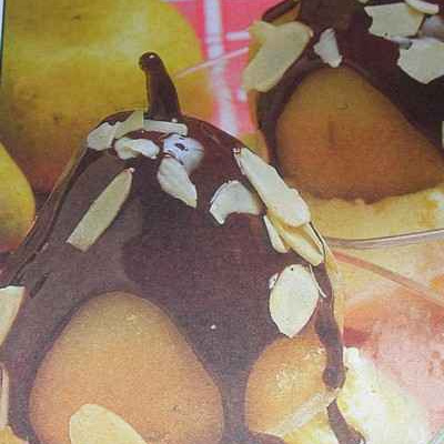 Poires aux deux chocolats