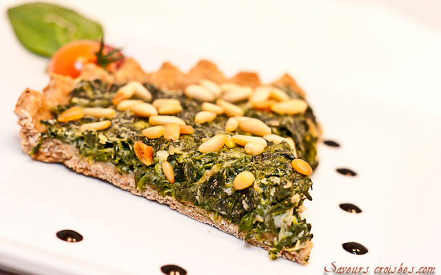Tarte provençale aux épinards et aux pignons