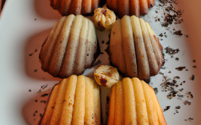 Madeleines au chocolat blanc et au poivre