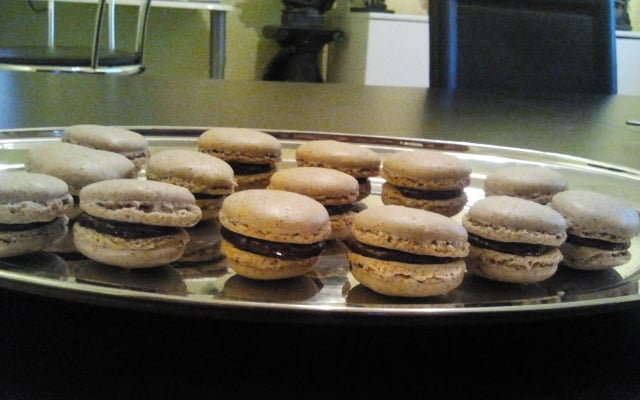 Macaron ganache choco