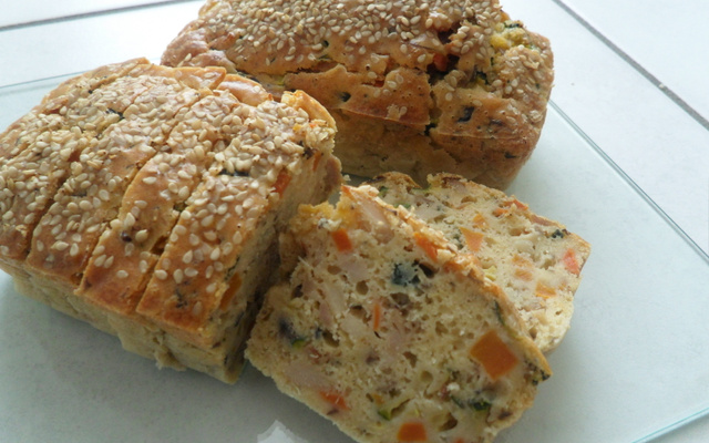 Cake poulet légumes