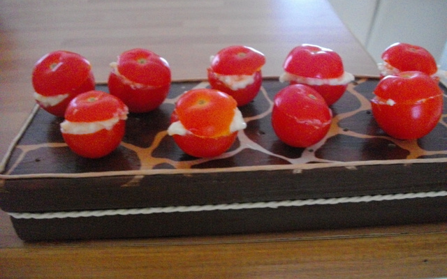 Tomates farcies aux cheveux de la mer