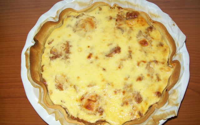 Tarte aux pommes à la framboise