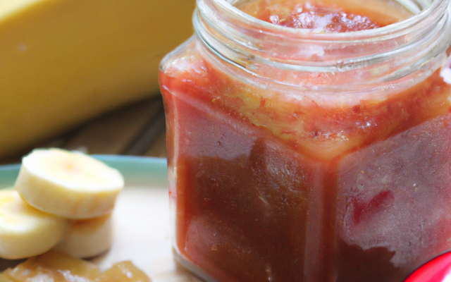 Confiture rhubarbe banane