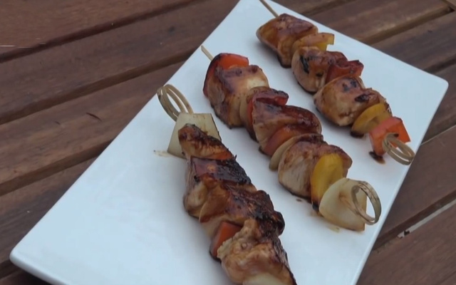 Brochettes de volaille à la plancha