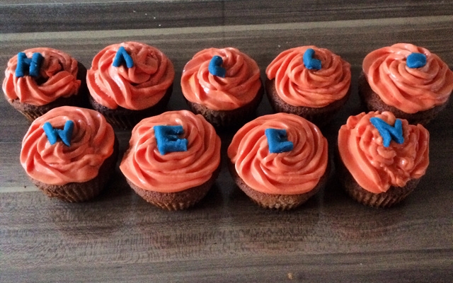 Cupcakes d'Halloween chocolat orange