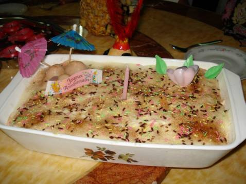 Tiramisu exotique (letchi, ananas ou mangue)