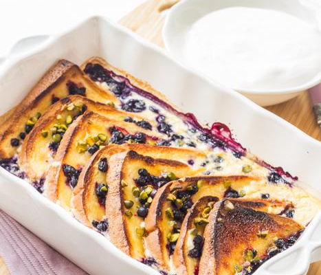 Brioche perdue Harrys, citron, myrtilles & St Môret®