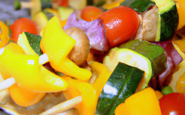 Brochettes de légumes au barbecue