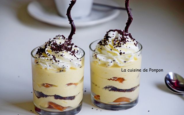 Verrine de babas au limoncello et crème mascarpone