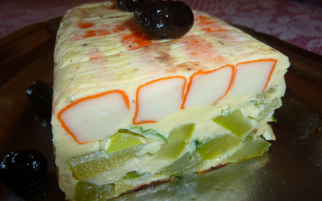 Pain de courgettes aux surimi