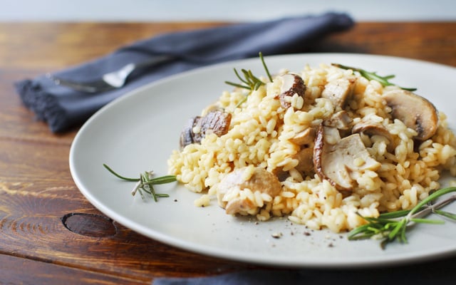 Risotto aux cèpes et champignons de Paris