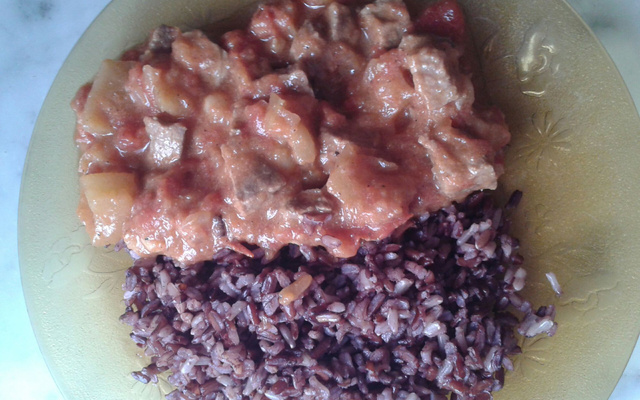 Curry d'agneau au lait de coco