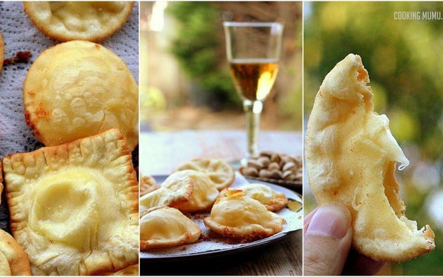 Raviolis frits au cantal