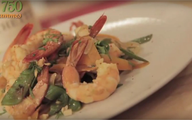 Wok de crevette aux cacahuètes