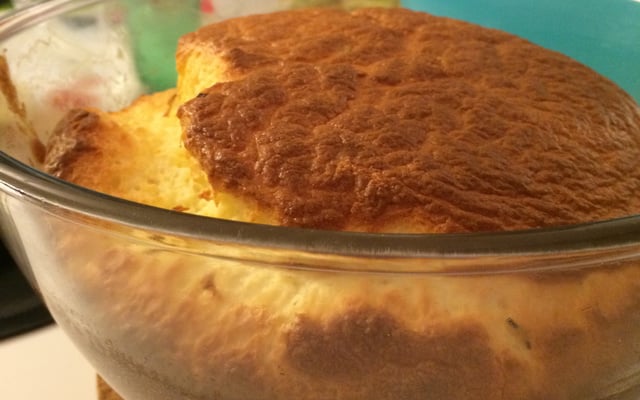 Recette Soufflé au jambon et au fromage