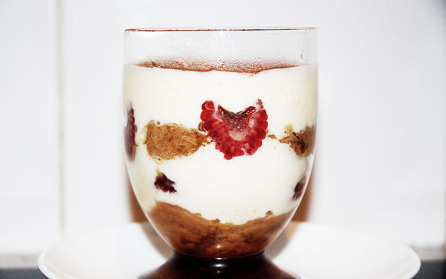 Tiramisu de framboise à la Stevia