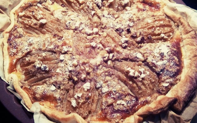 Tarte aux poires et mascarpone
