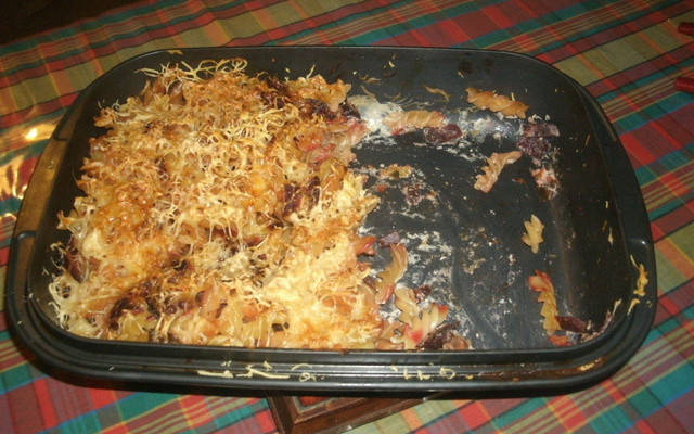 Gratin de pâtes à la betterave