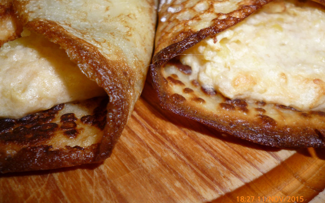 Crêpes soufflées aux pommes reinettes