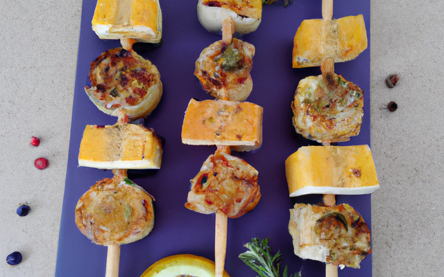 Brochettes de noix de saint Jacques au romarin et citron