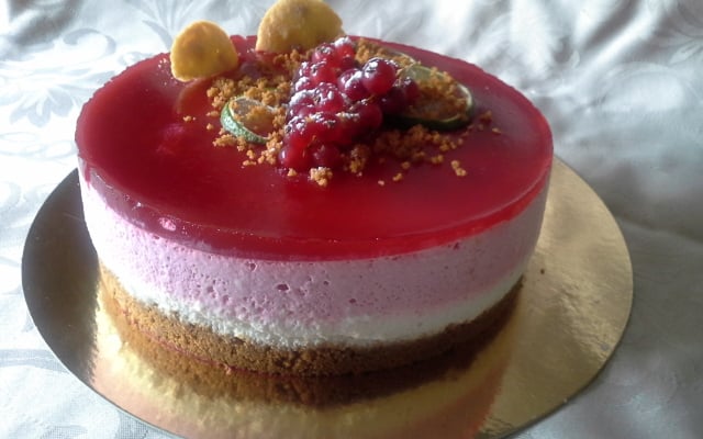 Bavarois citron et framboises