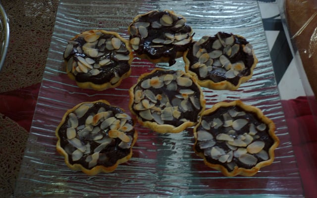 Tartelette au chocolat et amandes