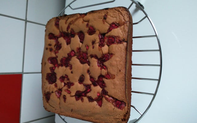 Moelleux chocolat et framboises