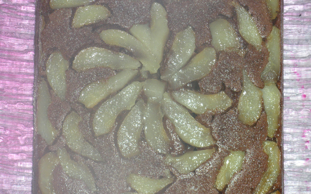 Gâteau renversé poire-chocolat