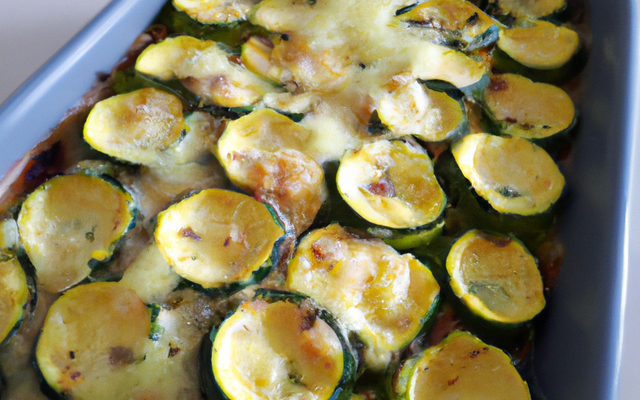 Gratin de courgettes et cantal