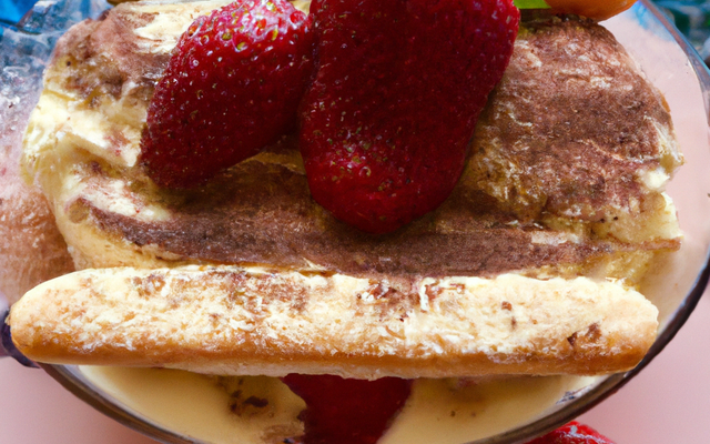 Tiramisu printanier aux fraises