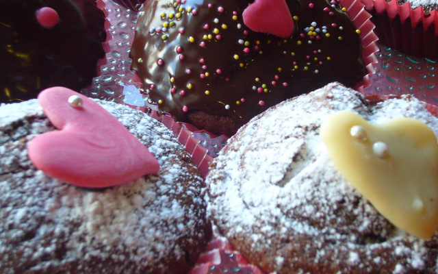 Cupcakes au chocolat crème fleurette