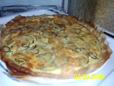 Quiche à la courgette