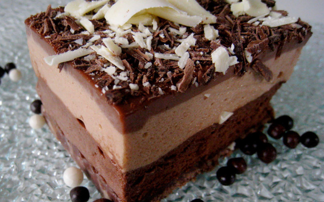 Gâteau tout chocolat et croquant