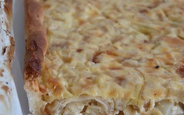 Tarte à l'oignon crémeuse