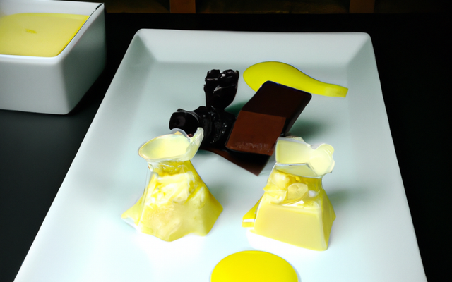 Dessert autour du chocolat blanc