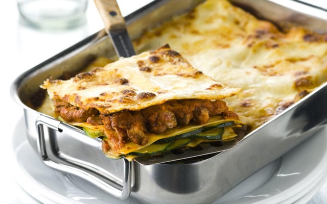 Lasagnes d'agneau aux courgettes